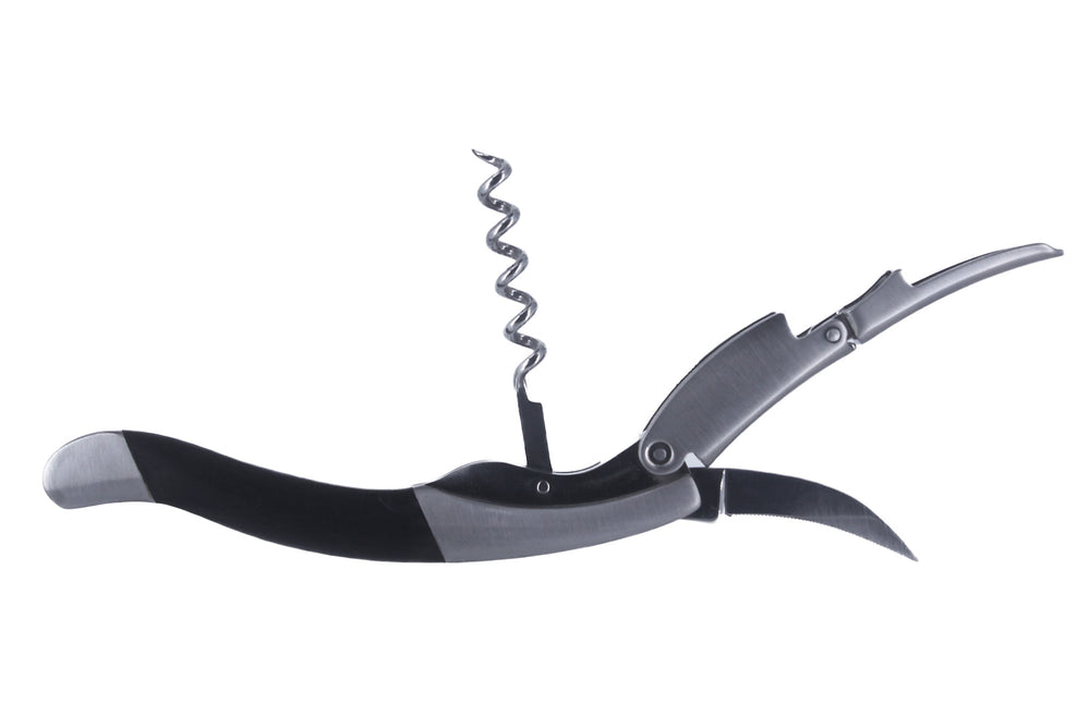 Handmade luxury Italian Corkscrew/Waiter's tool with a handle in exotic African Ebony wood.  An amazing gift for a wine lover!