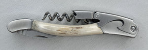 
            
                Load image into Gallery viewer, Luxury Wine Corkscrew small Deer Antler Handle - Awesome Wine Gift!
            
        
