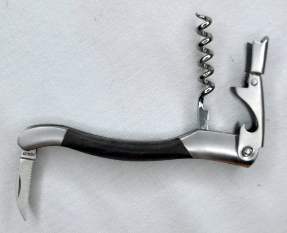 
            
                Load image into Gallery viewer, Luxury Wine Corkscrew small Ebony Handle - Awesome Wine Gift!
            
        