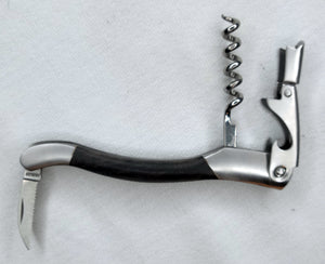 Luxury Wine Corkscrew small Ebony Handle - Awesome Wine Gift!